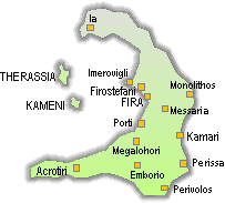 zemljevid Milos (Kikladi)