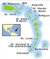 zemljevid St. Lucia