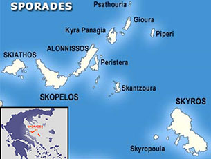 zemljevid Alonissos