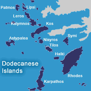 zemljevid otok Patmos
